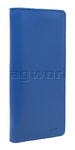 Artex Monaco Leather Passport Wallet Blue 40817