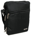 Travelon Large 3 Compartment Expandable Shoulder Bag Black 62032