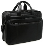 Samsonite Savio 16" Laptop Leather Briefcase Black 57003