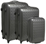 Samsonite Pixel Cube Luggage Hardside Suitcase Set of 3 Anthracite 03055, 03272, 03281 with FREE Samsonite Luggage Scale 34006 
