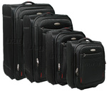 Samsonite Duralite Luggage Softside Suitcase Set of 4 Black 09048, 09052, 09066, 09074 with FREE Samsonite Luggage Scale 34006