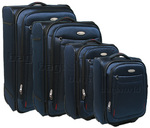 Samsonite Duralite Luggage Softside Suitcase Set of 4 Navy 09048, 09052, 09066, 09074 with FREE Samsonite Luggage Scale 34006
