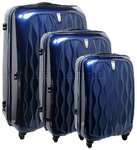 Antler Liquis Luggage Hardside Suitcase Set of 3 Blue 90481, 90469, 90456 with FREE GO Travel Luggage Scale G2007