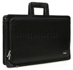 Artex Power Player Leather Briefcase Black 43105