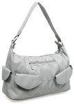 Travelon Anti-Theft Pocket Hobo Bag Pewter 42347