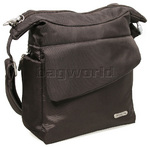 Travelon Carry-Safe Anti-Theft Messenger Bag Chocolate 42242