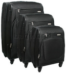 Samsonite Xpression Luggage Softside Suitcase Set of 3 Black 78005, 78006, 78007 with FREE Samsonite Luggage Scale 34006 