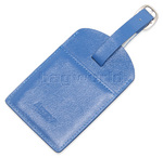 Artex Bon Voyage Leather Luggage Tag Blue 40816