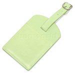 Artex Bon Voyage Leather Luggage Tag Green 40816
