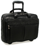 Solo Classic 15.6" Laptop Rolling Leather Case Black D529