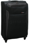 Qantas Durban Luggage 77cm Large Softside Suitcase Black 70777 