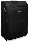 Qantas Vortex Luggage 77cm Large Softside Suitcase Black 10701