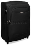 Qantas Vortex Luggage 65cm Medium Softside Suitcase Black 10702