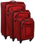 Wenger Swiss Lite Luggage Softside Suitcase Set of 3 Red 7208C, 7208B, 7208A with FREE Travelon Luggage Scale 12402 