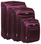 Samsonite Duralite Luggage Softside Suitcase Set of 3 Purple 09048, 09066, 09074 with FREE Samsonite Luggage Scale 34006