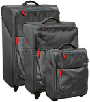 American Tourister Smart Luggage Softside Suitcase Set of 3 Grey 94001, 94003, 94004 with FREE Samsonite Luggage Scale 34006 