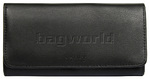 Vault RFID Blocking Leather Frame Clutch Black W003