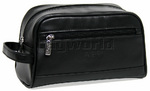 Kenneth Cole Manhattan Top Zip Leather Wetpack Black 55012