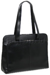 Kenneth Cole Manhattan Ladies 15.4" Laptop Leather Briefcase Black 52326