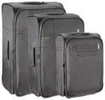 Antler Aeon Air Softside Suitcase Set of 3 Grey 53151, 53164, 53171 with FREE GO Travel Luggage Scale G2007