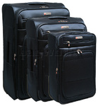 Qantas Electra Luggage Softside Suitcase Set of 3 Blue 00456, 00466, 00471 with FREE GO Travel Luggage Scale G2007