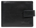 Vault RFID Blocking Leather Zip and Tab Wallet Black M004