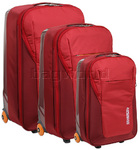 American Tourister Astrono-lite Softside Suitcase Set of 3 Red 6T001, 6T002, 6T003 with FREE Samsonite Luggage Scale 34042