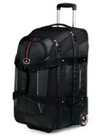 High Sierra AT6 66cm Expandable Wheeled Duffel with Backpack Straps Black AT658