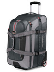 High Sierra AT6 66cm Expandable Wheeled Duffel with Backpack Straps Grey AT658