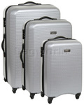 Antler Drivelite Hardside Suitcase Set of 3 Silver 24026, 24023, 24022 with FREE GO Travel Luggage Scale G2007 
