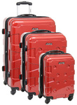 Jeep Cherokee Hardside Suitcase Set of 3 Rust 8300C, 8300B, 8300A with FREE Travelon Luggage Scale 12636