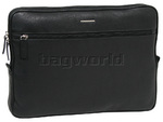 Cellini Dublin Leather Zip Portfolio Black EX336