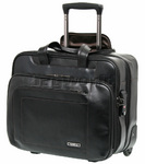 Samsonite Savio Leather III 16" Laptop Rolling Tote Black 57935