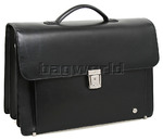 Bramble & Brown Harper Adams 15.6" Laptop Briefcase Black 02021