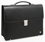 Bramble & Brown Harper Adams Medium Briefcase Black 02031