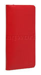 Artex Monaco Leather Passport Wallet Red 40817