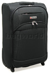 Qantas Heathrow Luggage 56cm Large Cabin Softside Suitcase Black 80756