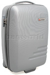 Qantas Spectre Luggage 55cm Hardside Suitcase Silver 90855