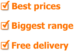 + Best Prices; + Biggest Range; + Free Delivery