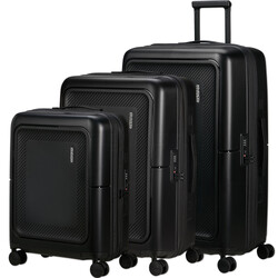 American Tourister Dashpop Hardside Suitcase Set of 3 True Black 51859, 51860, 51861 with FREE Digital Luggage Scale 12775