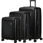 American Tourister Dashpop Hardside Suitcase Set of 3 True Black 51859, 51860, 51861 with FREE Digital Luggage Scale 12775