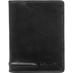 Cellini Men's Viper RFID Blocking Stitch Leather Wallet Black MH210