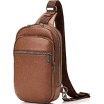 Samsonite Classic Leather Sling Bag Cognac 55693