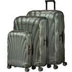 Samsonite C-Lite Hardside Suitcase Set of 3 Metallic Green 34679, 22861, 22862 with FREE Digital Luggage Scale 12775