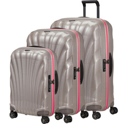 Samsonite C-Lite Hardside Suitcase Set of 3 Pearl 41370, 41369, 41368 with FREE Digital Luggage Scale 12775