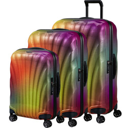Samsonite C-Lite Hardside Suitcase Set of 3 Colourburst 41370, 41369, 41368 with FREE Digital Luggage Scale 12775