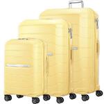Samsonite Oc2lite Hardside Suitcase Set of 3 Lemonade 27395, 27397, 27398 with FREE Digital Luggage Scale 12775