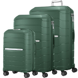 Samsonite Oc2lite Hardside Suitcase Set of 3 Hunter Green 27395, 27397, 27398 with FREE Digital Luggage Scale 12775