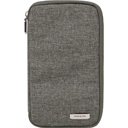 Travelon RFID Blocking Family Passport Wallet Gray Heather 43402