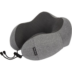 Travelon Travel Accessories Contoured Memory Foam Travel Pillow Charcoal 13483